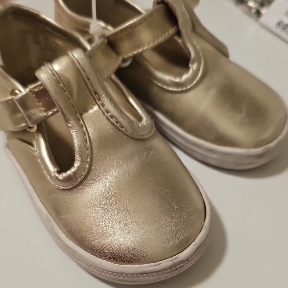 Gold Kids Shoes memory foam